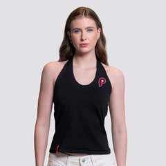 Philadelphia Phillies Lusso Women's Noelle V-Neck Tank Top - Black Tanks