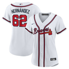 MLB Daysbel Hernandez Atlanta Braves Nike Women's Home Replica Jersey - White