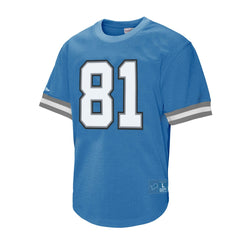 Calvin Johnson Detroit Lions Retired Player Name & Number Mesh Top Blue