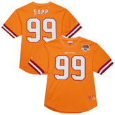 Warren Sapp Tampa Bay Buccaneers Retired Player Name & Number Mesh Top Orange