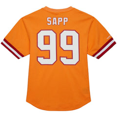 Warren Sapp Tampa Bay Buccaneers Retired Player Name & Number Mesh Top Orange