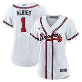 MLB Ozzie Albies Atlanta Braves Nike Women's Home Replica Jersey - White