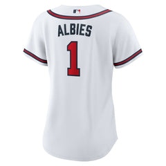 MLB Ozzie Albies Atlanta Braves Nike Women's Home Replica Jersey - White