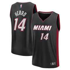 NBA Tyler Herro Miami Heat Fast Break Replica Player Jersey - Black - Icon Edition