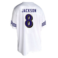 NFL Lamar Jackson Baltimore Ravens Women's Plus Size Fashion Jersey - White cheap