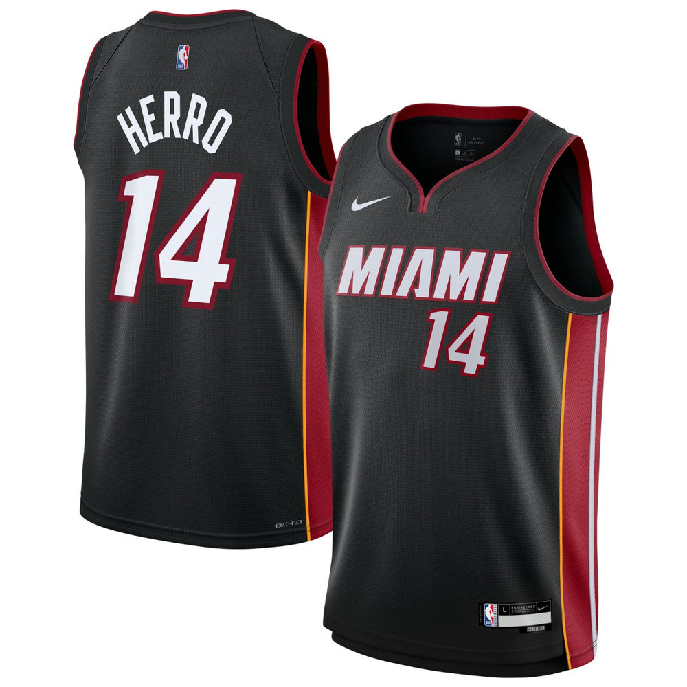NBA Tyler Herro Miami Heat Youth Swingman Jersey - Icon Edition - Black