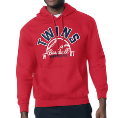 Minnesota Twins Starter Half Ball Team Graphic Pullover Hoodie - Red Hoodies