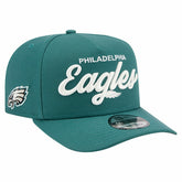 Philadelphia Eagles New Era Local Play A-Frame 9FIFTY Snapback Hat Midnight Green