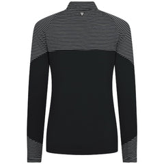 Chicago White Sox Levelwear Women's Classic Stripes Insignia 2.0 Raglan Quarter-Zip Top - Black Tops