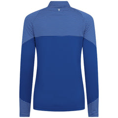 Kansas City Royals Levelwear Women's Classic Stripes Insignia 2.0 Raglan Quarter-Zip Top - Royal Tops