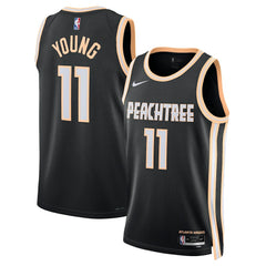 NBA Trae Young Atlanta Hawks Unisex 2025/26 Swingman Jersey - Black - City Edition