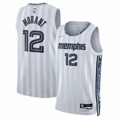 NBA Ja Morant Memphis Grizzlies Unisex 2025/26 Swingman Jersey - White - City Edition