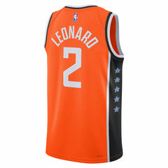 NBA Kawhi Leonard LA Clippers Unisex 2025/26 Swingman Jersey - Orange - City Edition
