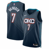 Chet Holmgren Oklahoma City Thunder Unisex 2025/26 Swingman Jersey Navy City Edition