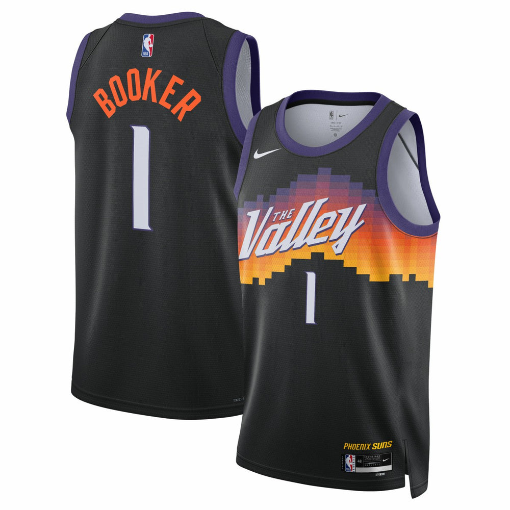 NBA Devin Booker Phoenix Suns Unisex 2025/26 Swingman Jersey - Black - City Edition