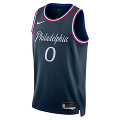 NBA Tyrese Maxey Philadelphia 76ers Unisex 2025/26 Swingman Jersey - Navy - City Edition