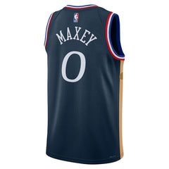 NBA Tyrese Maxey Philadelphia 76ers Unisex 2025/26 Swingman Jersey - Navy - City Edition