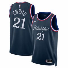 NBA Joel Embiid Philadelphia 76ers Unisex 2025/26 Swingman Jersey - Navy - City Edition