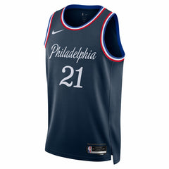 NBA Joel Embiid Philadelphia 76ers Unisex 2025/26 Swingman Jersey - Navy - City Edition