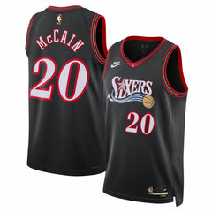 NBA Jared McCain Philadelphia 76ers Unisex Swingman Jersey - Classic Edition - Black