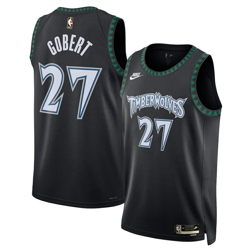 NBA Rudy Gobert Minnesota Timberwolves Unisex Swingman Jersey - Classic Edition - Black