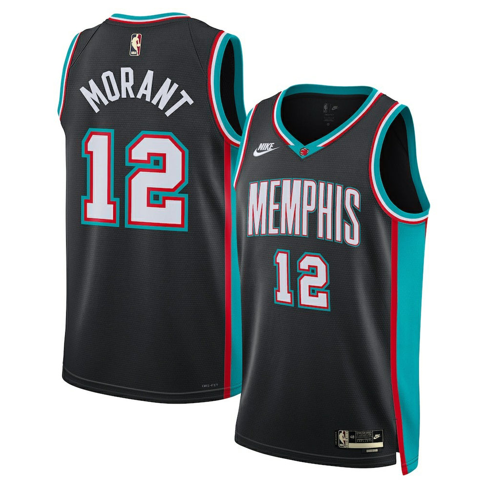 NBA Ja Morant Memphis Grizzlies Unisex Swingman Jersey - Classic Edition - Black