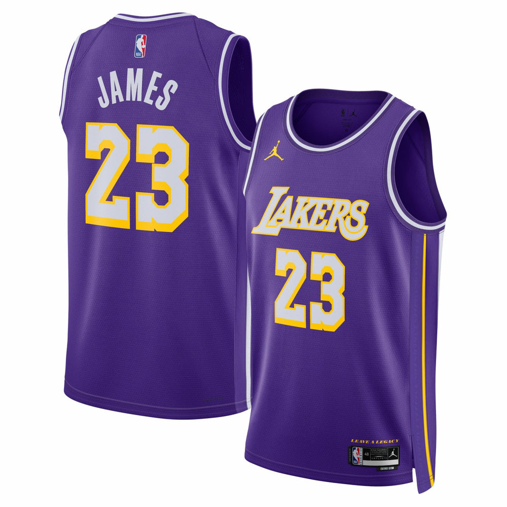 NBA LeBron James Los Angeles Lakers Jordan Brand Unisex Swingman Jersey - Statement Edition - Purple outlet