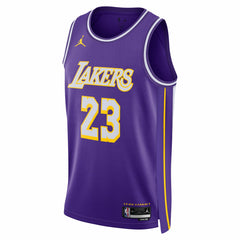 NBA LeBron James Los Angeles Lakers Jordan Brand Unisex Swingman Jersey - Statement Edition - Purple outlet