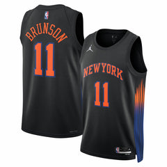 NBA Jalen Brunson New York Knicks Jordan Brand Unisex Swingman Jersey - Statement Edition - Black shop