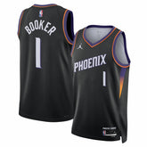 NBA Devin Booker Phoenix Suns Jordan Brand Unisex Swingman Jersey - Statement Edition - Black on sale