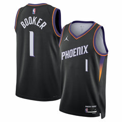 NBA Devin Booker Phoenix Suns Jordan Brand Unisex Swingman Jersey - Statement Edition - Black on sale