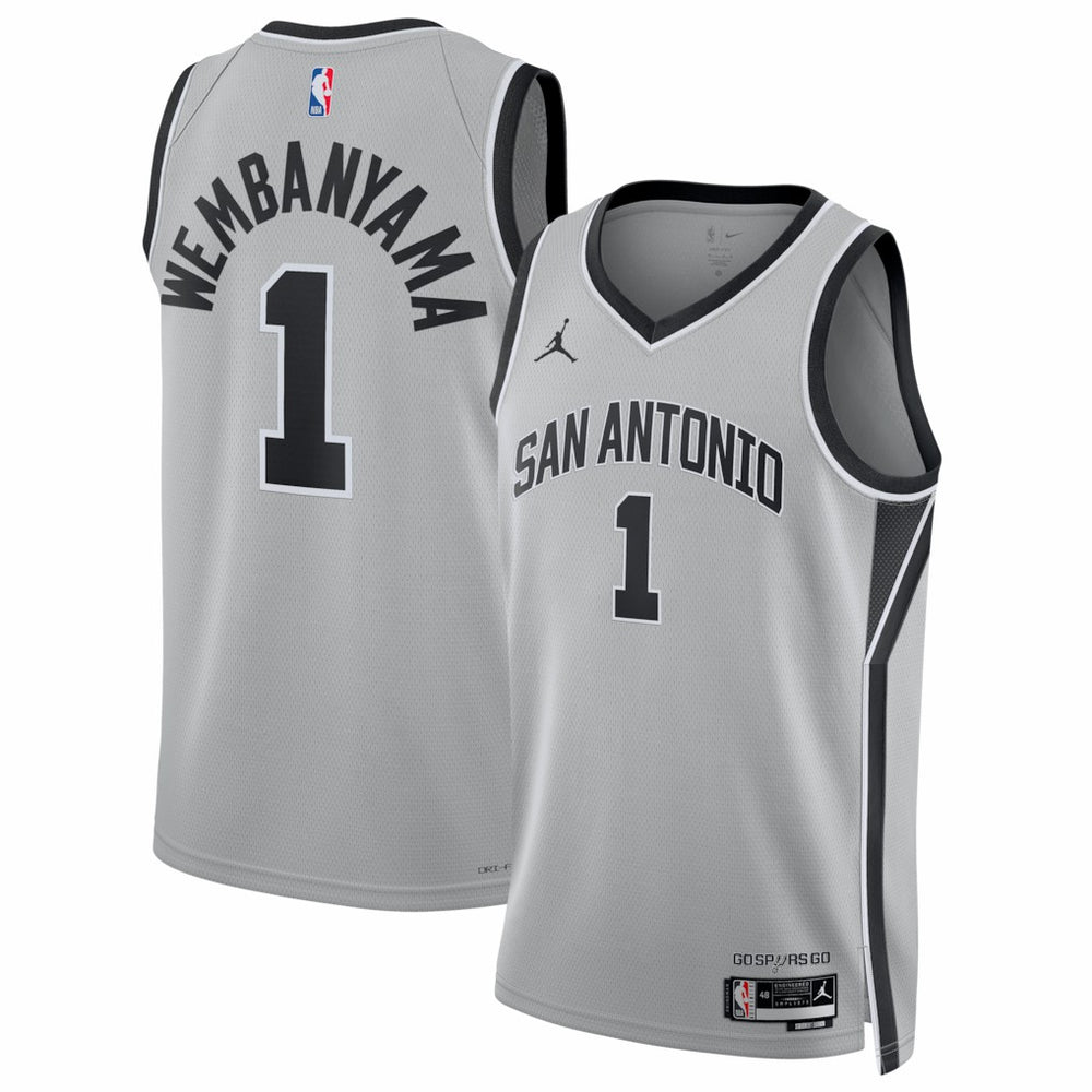 NBA Victor Wembanyama San Antonio Spurs Jordan Brand Unisex Swingman Jersey - Statement Edition - Silver discount
