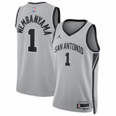 NBA Victor Wembanyama San Antonio Spurs Jordan Brand Unisex Swingman Jersey - Statement Edition - Silver discount
