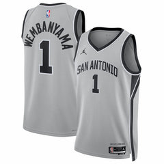 NBA Victor Wembanyama San Antonio Spurs Jordan Brand Unisex Swingman Jersey - Statement Edition - Silver discount