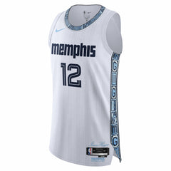 NBA Ja Morant Memphis Grizzlies Unisex 2025/26 Authentic Jersey - City Edition - White