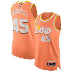 NBA Donovan Mitchell Cleveland Cavaliers Unisex 2025/26 Authentic Jersey sale - City Editi- Orange