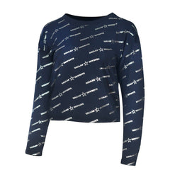 Dallas Cowboys Lauren James Foil Long Sleeve T-Shirt Navy