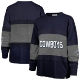 Dallas Cowboys '47 Women's Breezyway Archive Long Sleeve T-Shirt Navy