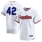 MLB Cleveland Guardians Nike Home 2025 Jackie Robinson Day Limited Jersey?¨C White