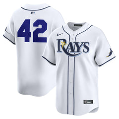 MLB Tampa Bay Rays Nike Home 2025 Jackie Robinson Day Limited Jersey?¨C White