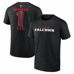 Atlanta Falcons #1 Dad Jersey T-Shirt Black