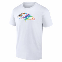 Baltimore Ravens Logo Pride T-Shirt White