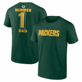 Green Bay Packers #1 Dad Jersey T-Shirt Green