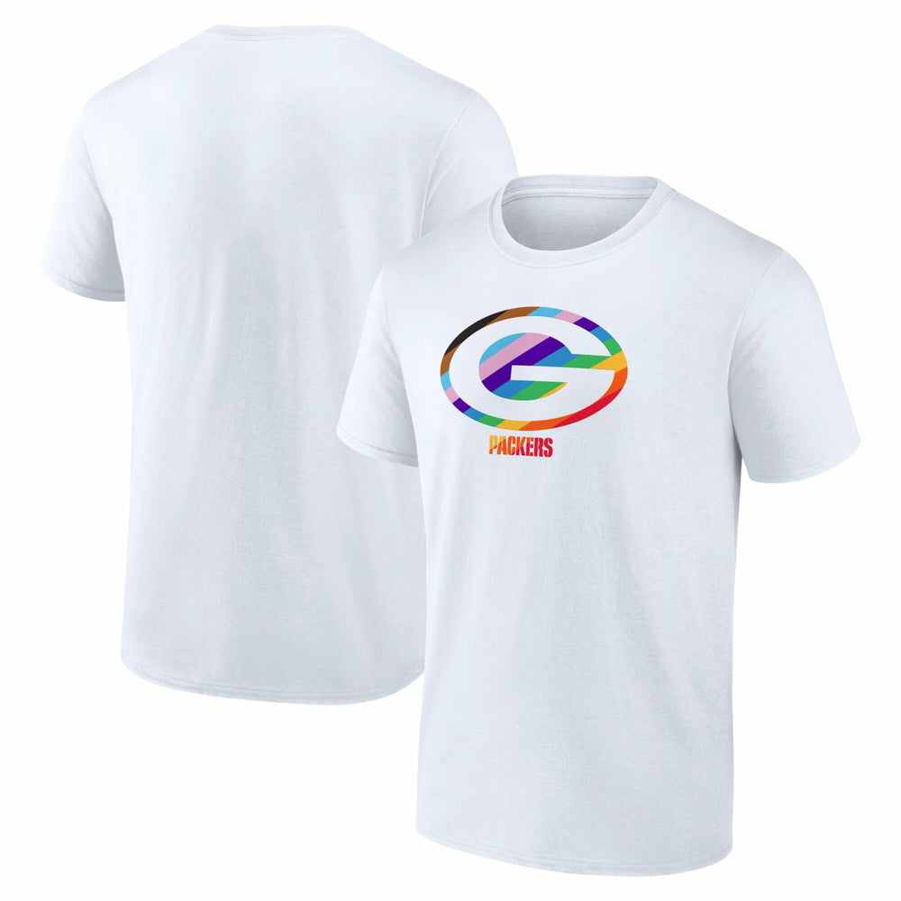 Green Bay Packers Logo Pride T-Shirt White