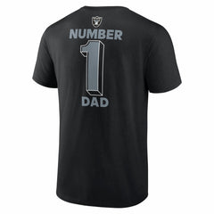 Las Vegas Raiders #1 Dad Jersey T-Shirt Black