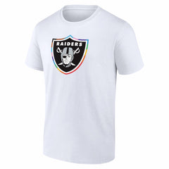 Las Vegas Raiders Logo Pride T-Shirt White