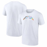 Los Angeles Chargers Logo Pride T-Shirt White