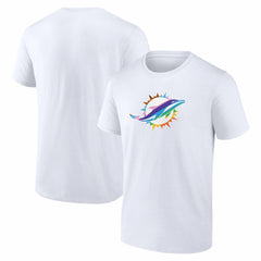 Miami Dolphins Logo Pride T-Shirt White
