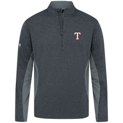 Texas Rangers Levelwear Waffle Insignia 2.0 Quarter-Zip Pullover - Heather Black Pullover