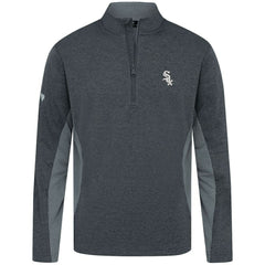 Chicago White Sox Levelwear Waffle Insignia 2.0 Quarter-Zip Pullover - Heather Black Pullover